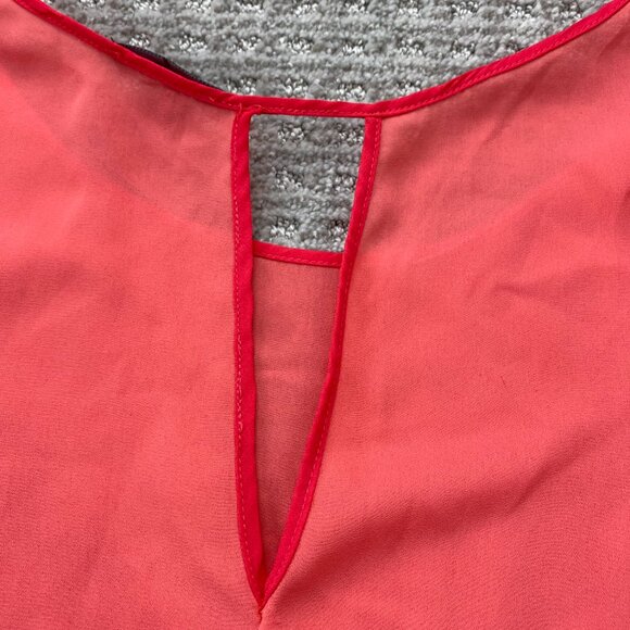 Le Chateau Women's Blouse Size Extra Large XL Orange Cocktail Party Business - Picture 6 of 9